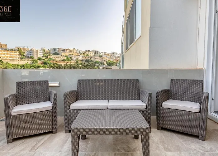 Appartement Beautiful, Spacious With Bbq & Private Terrace By 360 Estates San Ġiljan